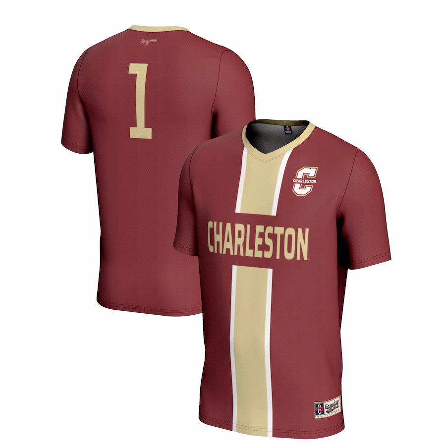 Youth GameDay Greats #1 Maroon Charleston Cougars Lightweight Men's Soccer Jersey - ujerseystore