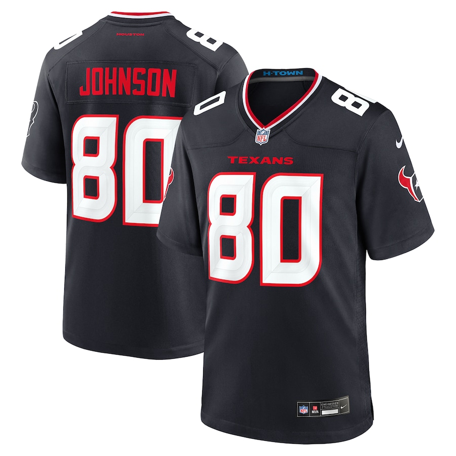 Men's Houston Texans Andre Johnson Nike Navy Team Retired Player Game Jersey - ujerseystore