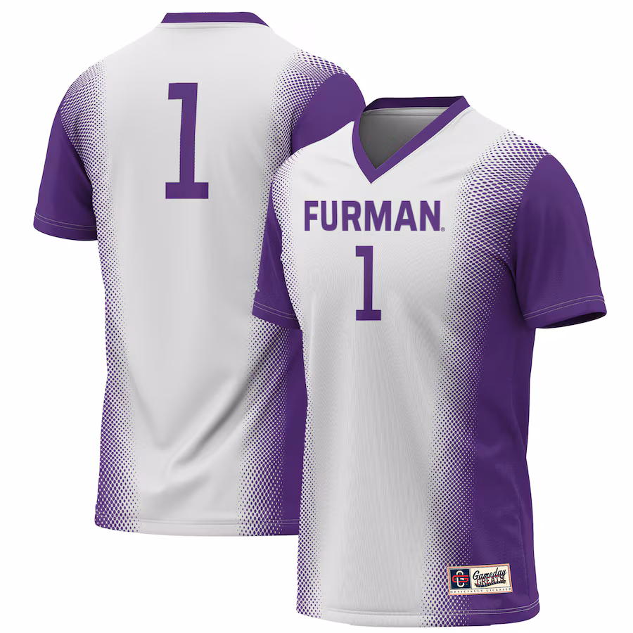 #1 Furman Paladins GameDay Greats Youth Lightweight Women's Soccer Jersey - White - ujerseystore