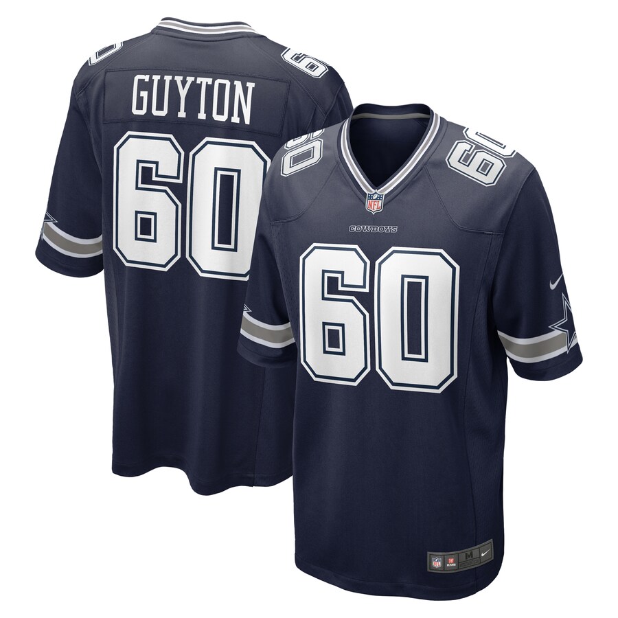 Men's Dallas Cowboys Tyler Guyton Nike Navy Player Game Jersey - ujerseystore