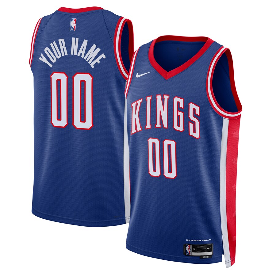 Unisex Sacramento Kings Nike Blue 2024/25 Custom Swingman Jersey - City Edition - ujerseystore