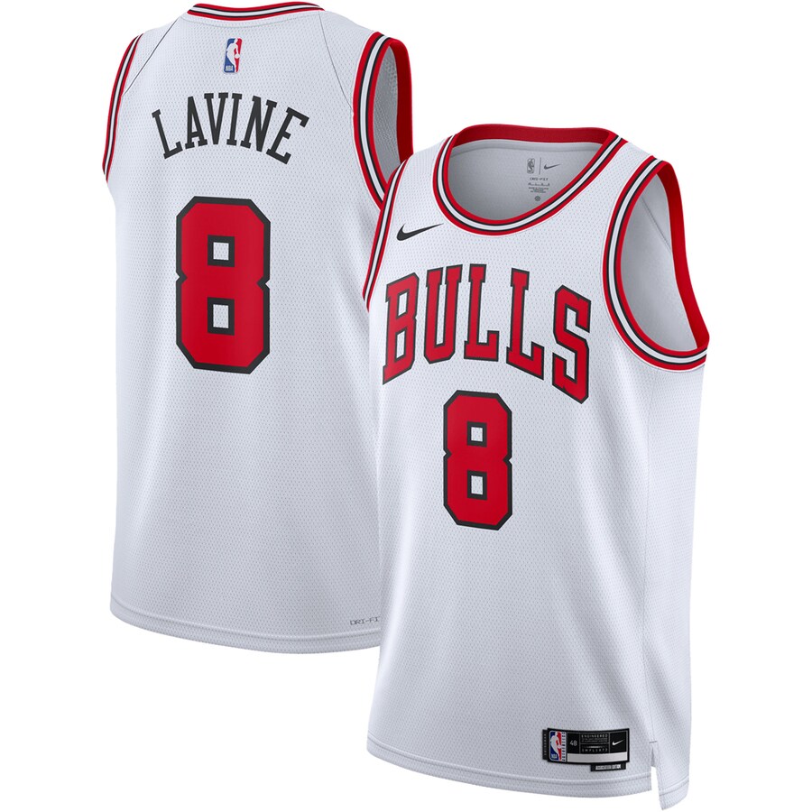 Unisex Chicago Bulls Zach LaVine Nike White Swingman Jersey - Association Edition - ujerseystore