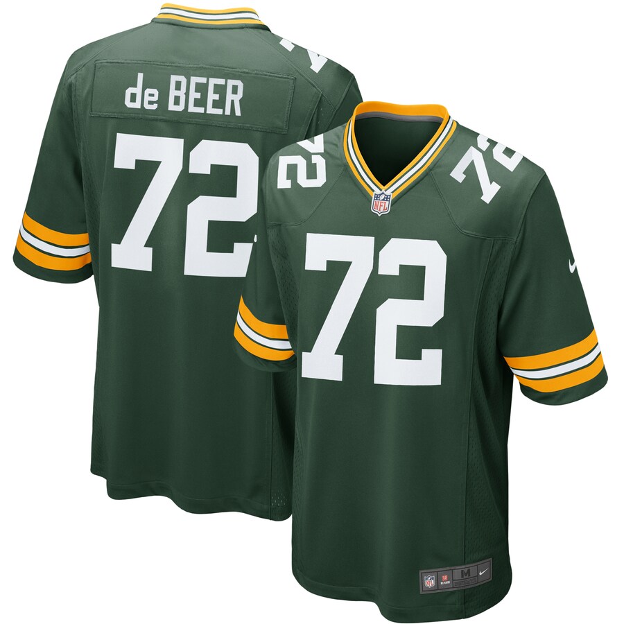Youth Green Bay Packers Gerhard de Beer Nike Green Game Jersey - ujerseystore