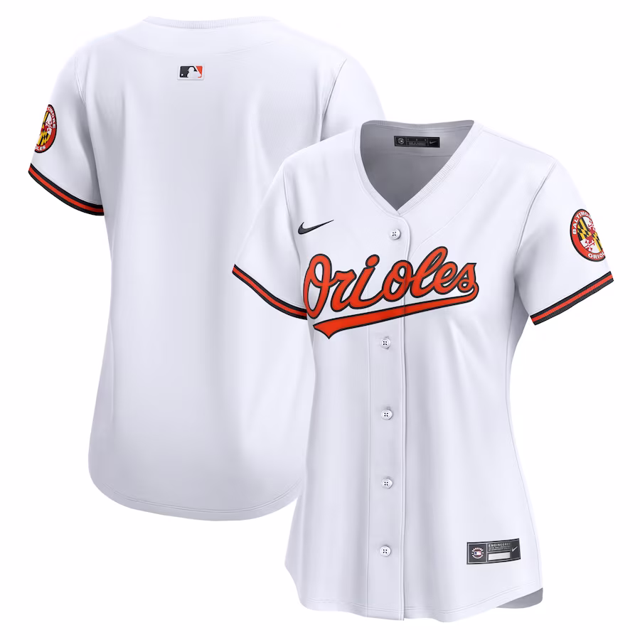 Women's Baltimore Orioles Nike White Home Limited Jersey - ujerseystore