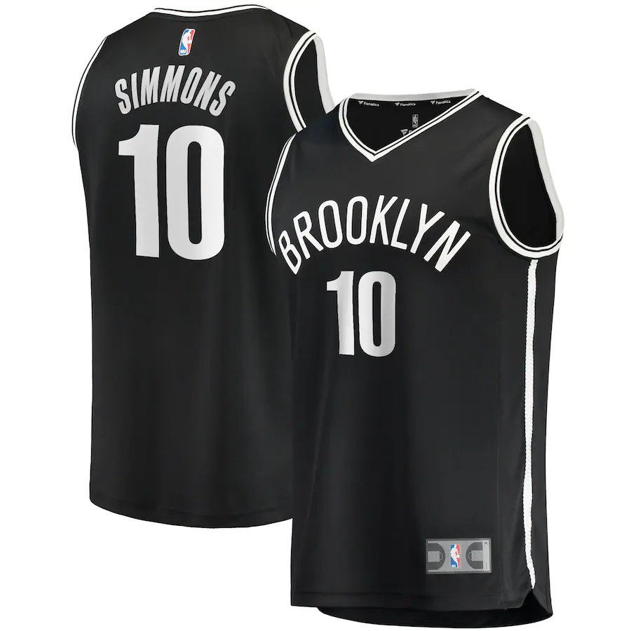 Men's Brooklyn Nets Ben Simmons Fanatics Black Fast Break Replica Jersey - Icon Edition - ujerseystore