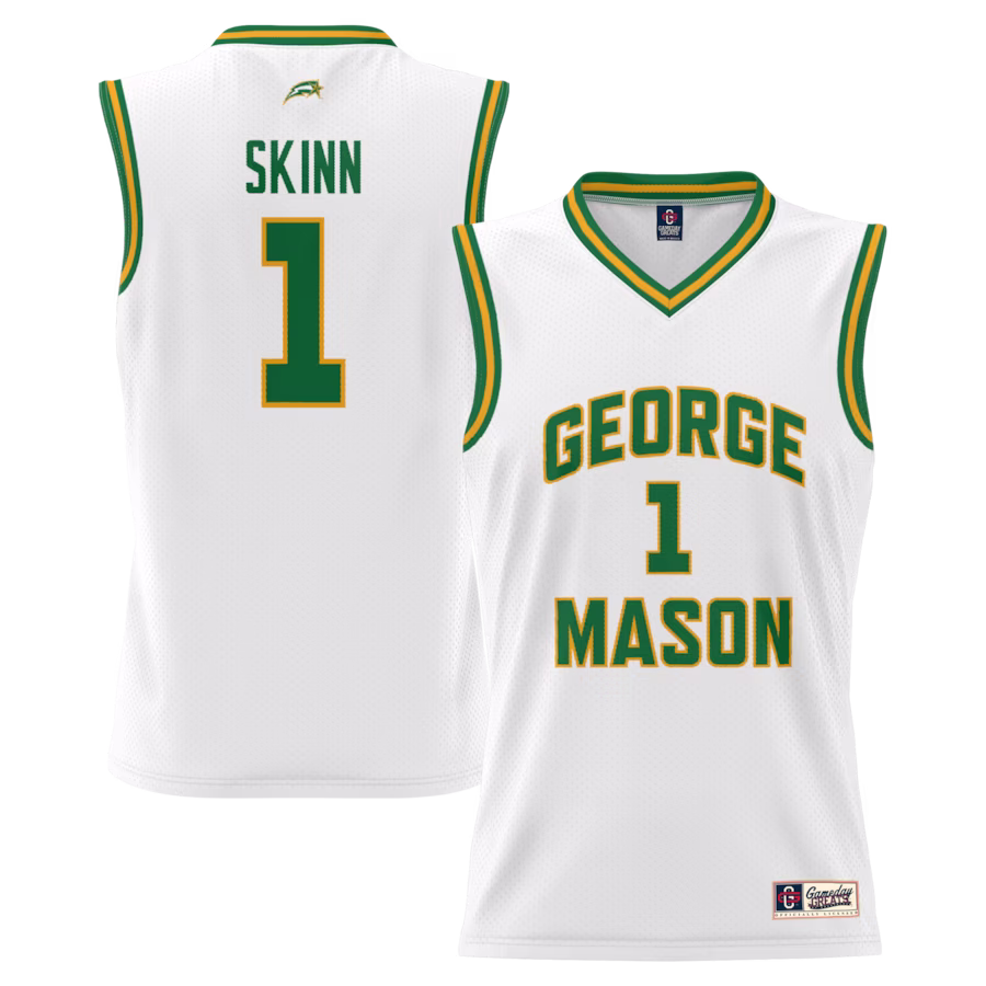 #1 George Mason Patriots GameDay Greats Lightweight Basketball Jersey - White - ujerseystore