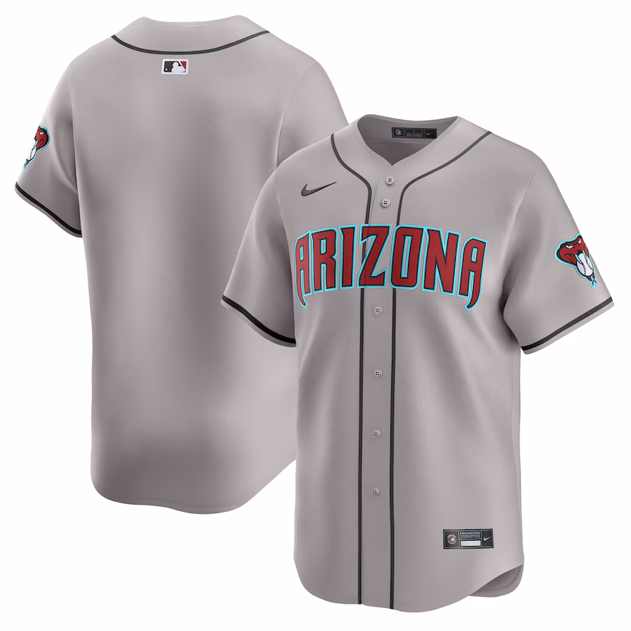 Men's Arizona Diamondbacks Nike Gray Away Limited Jersey - ujerseystore