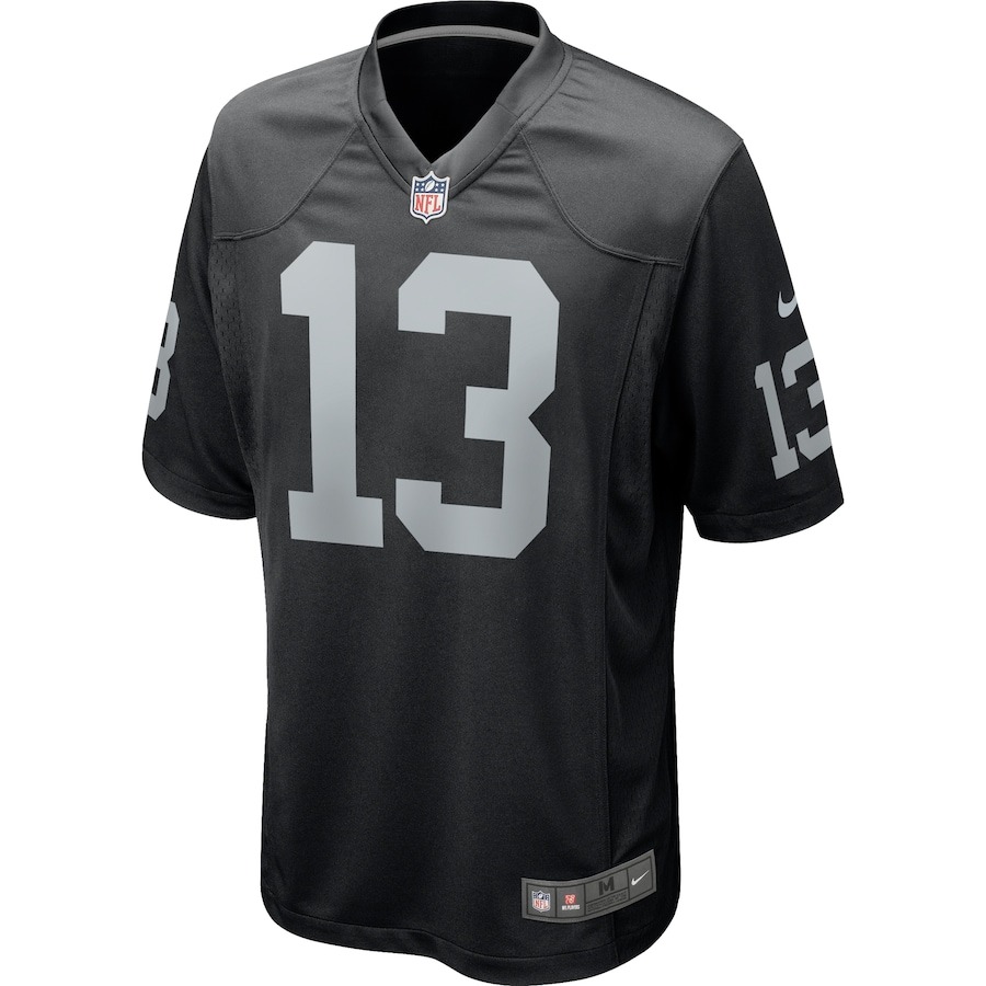 Men's Las Vegas Raiders Hunter Renfrow Nike Black Game Player Jersey - ujerseystore