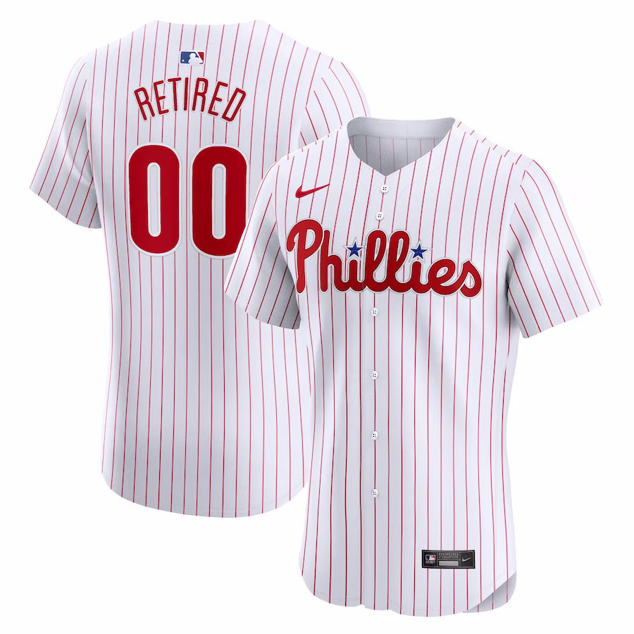 Men's Philadelphia Phillies Nike White Home Elite Pick-A-Player Retired Roster Jersey - ujerseystore