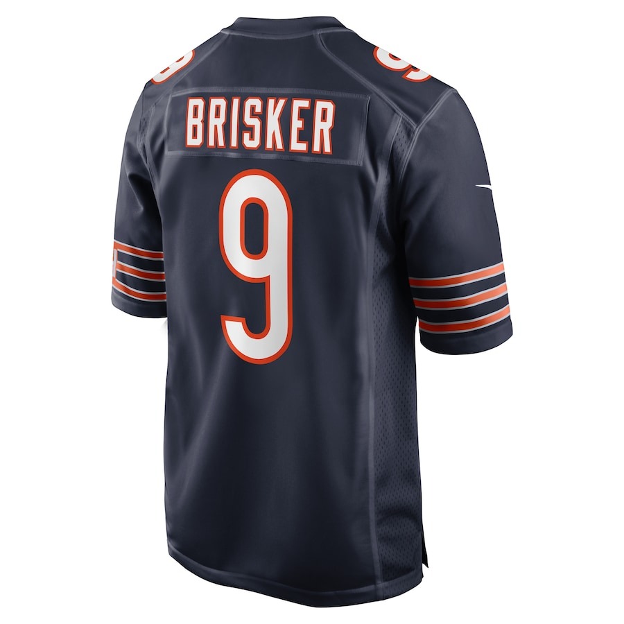 Men's Chicago Bears Jaquan Brisker Nike Navy Game Player Jersey - ujerseystore