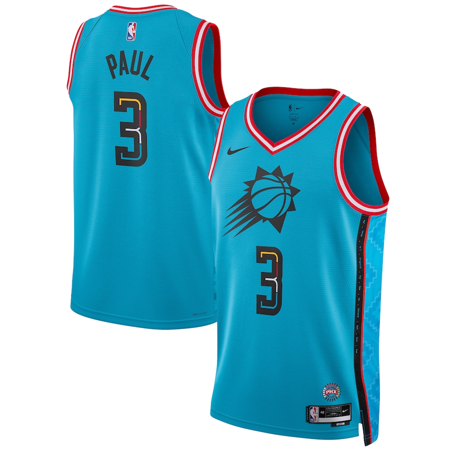 Unisex Phoenix Suns Chris Paul Nike Turquoise 2022/23 Swingman Jersey - City Edition - ujerseystore