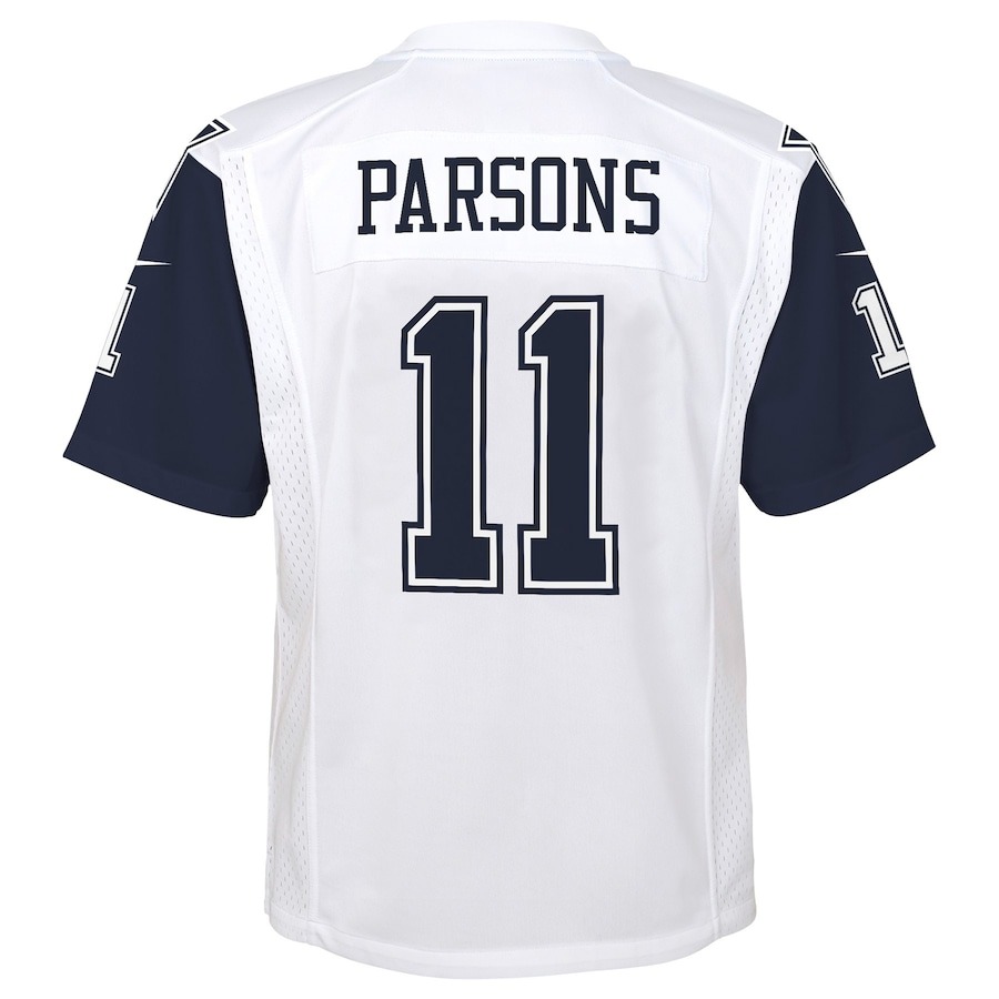 Youth Dallas Cowboys Micah Parsons Nike White Alternate Game Jersey - ujerseystore