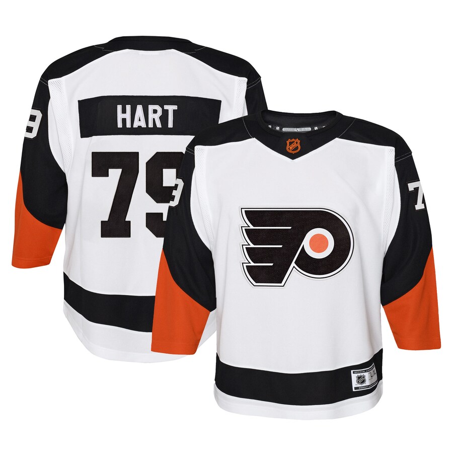 Youth Philadelphia Flyers Carter Hart White Special Edition 2.0 Premier Player Jersey - ujerseystore
