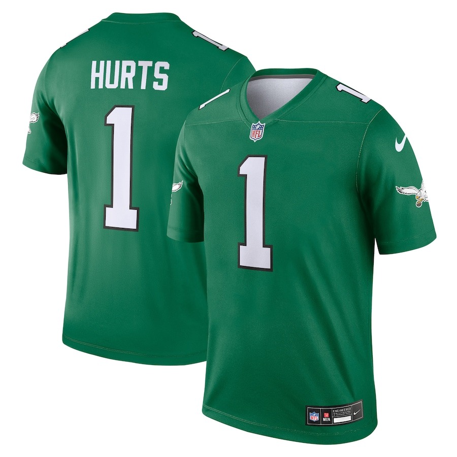 Men's Philadelphia Eagles Jalen Hurts Nike Kelly Green Alternate Legend Player Jersey - ujerseystore