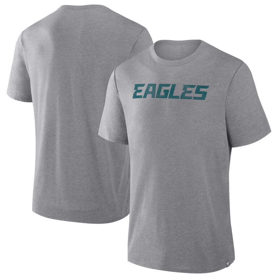 Men's Philadelphia Eagles  Fanatics Heather Gray Tri-Blend T-Shirt - ujerseystore