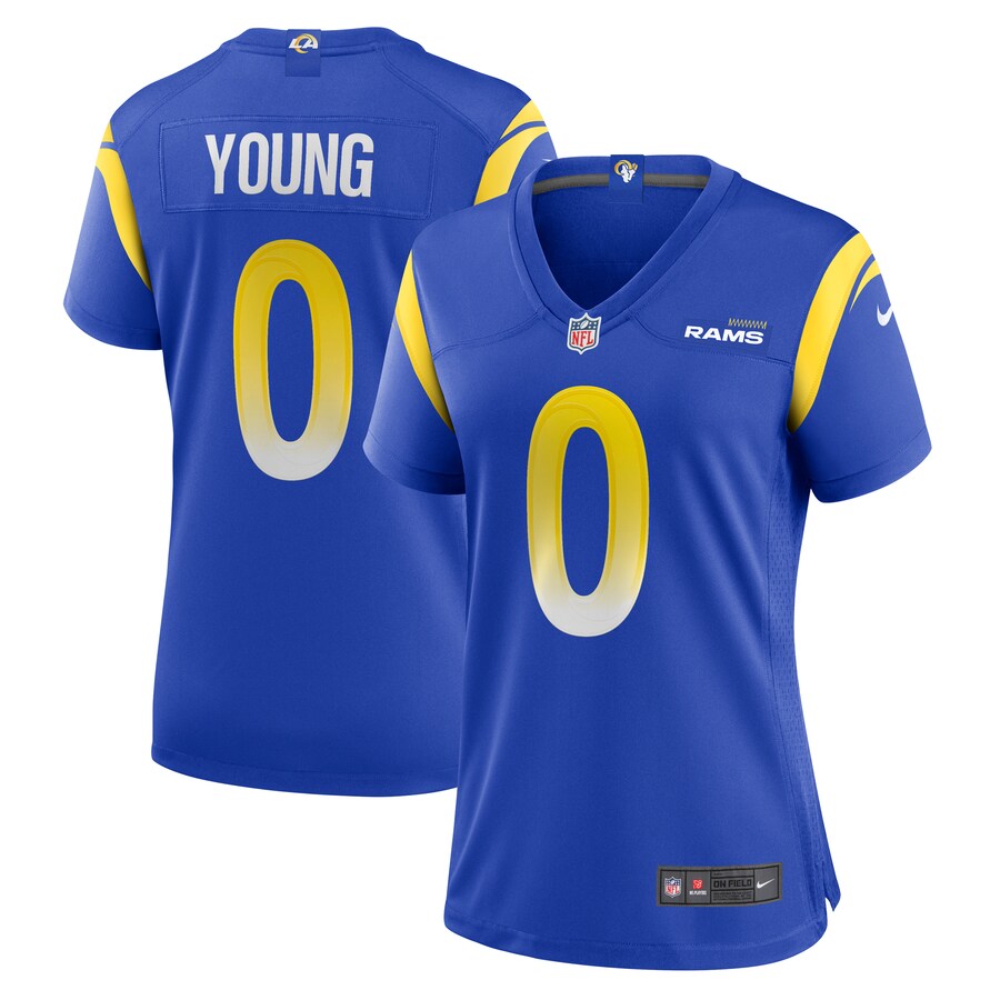 Women's Los Angeles Rams Byron Young Nike Royal Home Game Jersey - ujerseystore