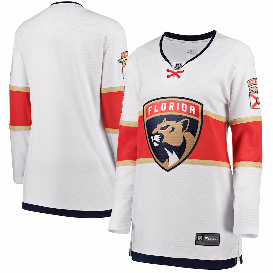 Women's Florida Panthers Fanatics White Away Breakaway Jersey - ujerseystore
