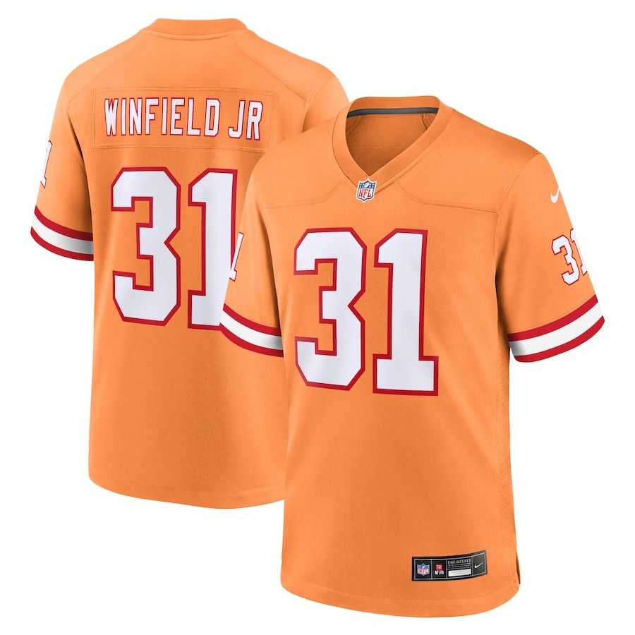 Men's Tampa Bay Buccaneers Antoine Winfield Jr. Nike Orange Throwback Game Jersey - ujerseystore