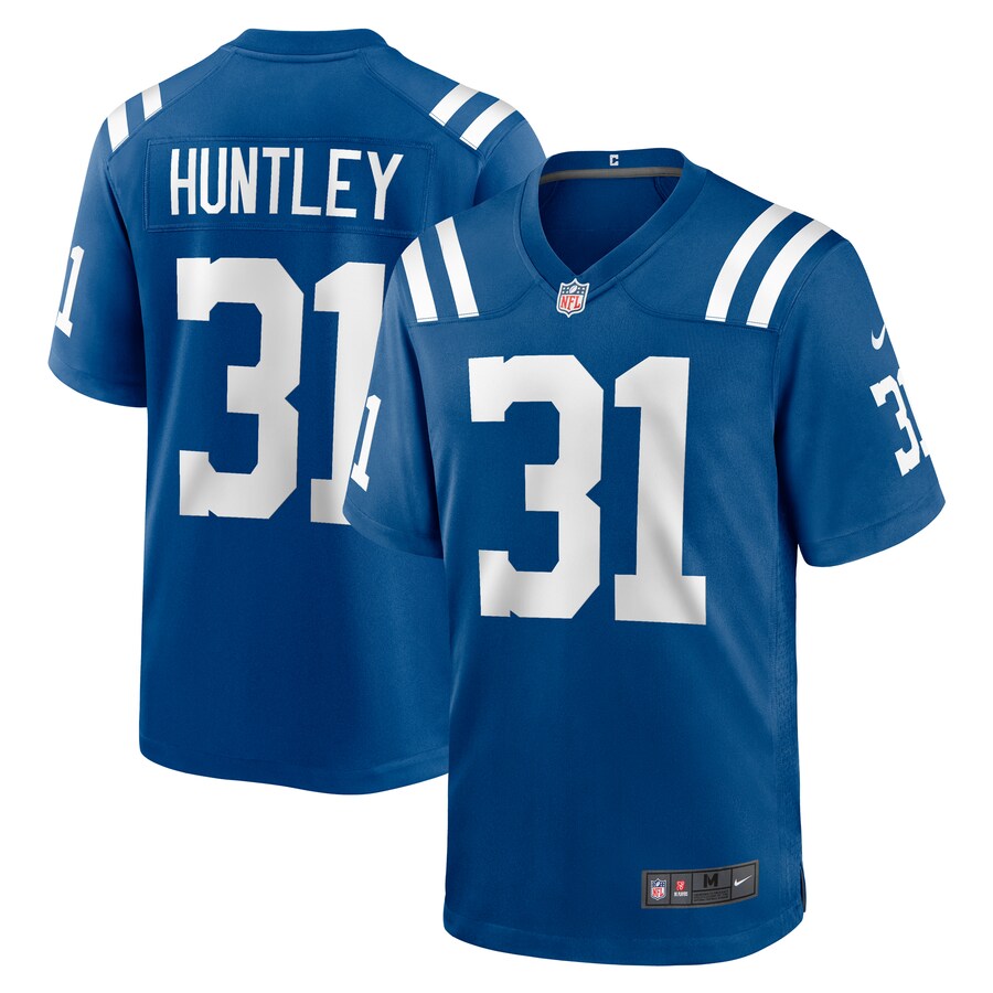 Men's Indianapolis Colts Jason Huntley Nike  Royal Team Game Jersey - ujerseystore