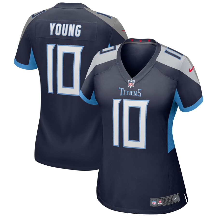Women's Tennessee Titans Vince Young Nike Navy Game Retired Player Jersey - ujerseystore