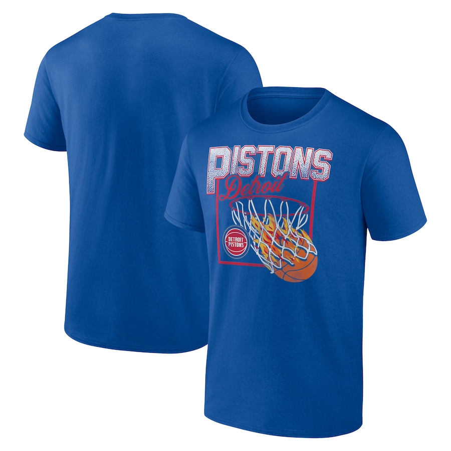 Men's Detroit Pistons Blue Alley Oop T-Shirt - ujerseystore