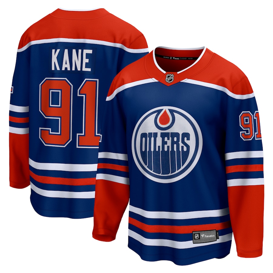 Men's Edmonton Oilers Evander Kane Fanatics Royal Home Breakaway Player Jersey - ujerseystore