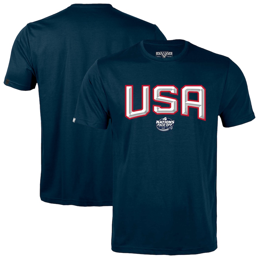 Men's USA Levelwear Navy 2025 4 Nations Face-Off Richmond T-Shirt - ujerseystore