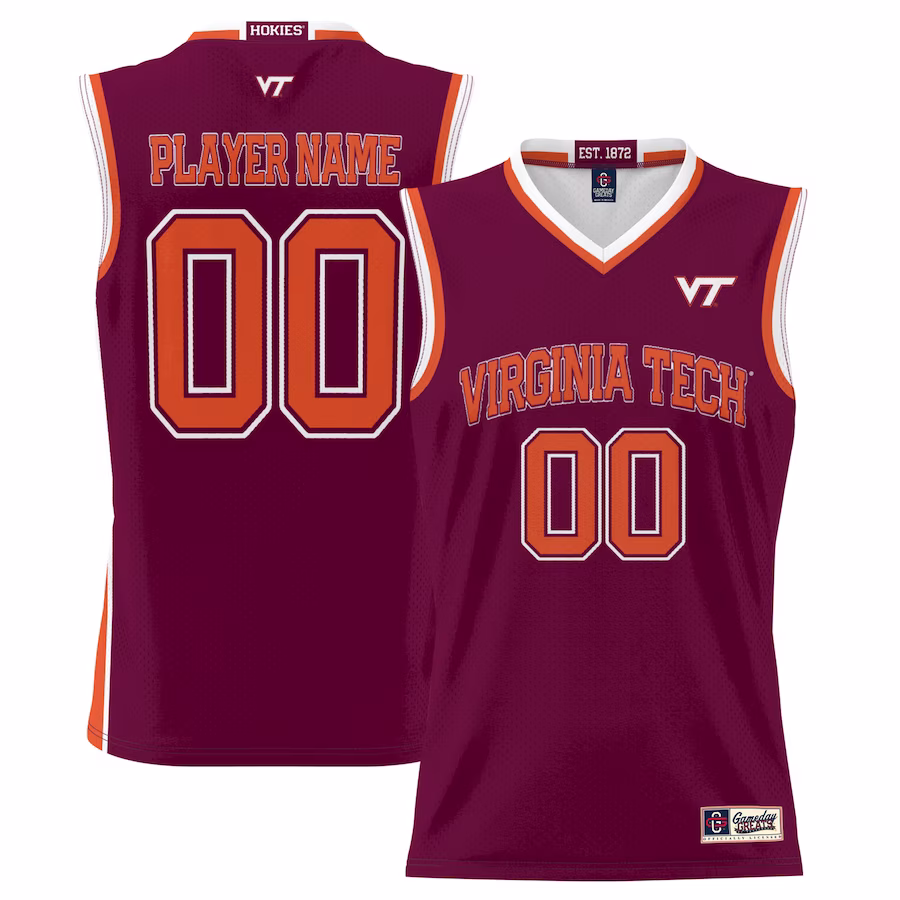 Virginia Tech Hokies GameDay Greats Men's NIL Pick-A-Player Lightweight Basketball Jersey - Maroon - ujerseystore
