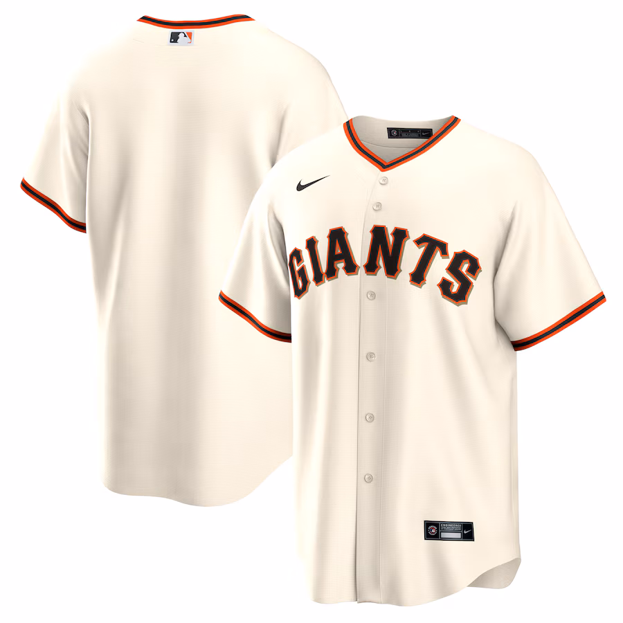 Men's San Francisco Giants Nike Cream Home Replica Team Jersey - ujerseystore
