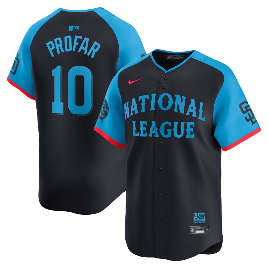 Men's National League Jurickson Profar Nike Navy 2024 MLB All-Star Game Limited Player Jersey - ujerseystore