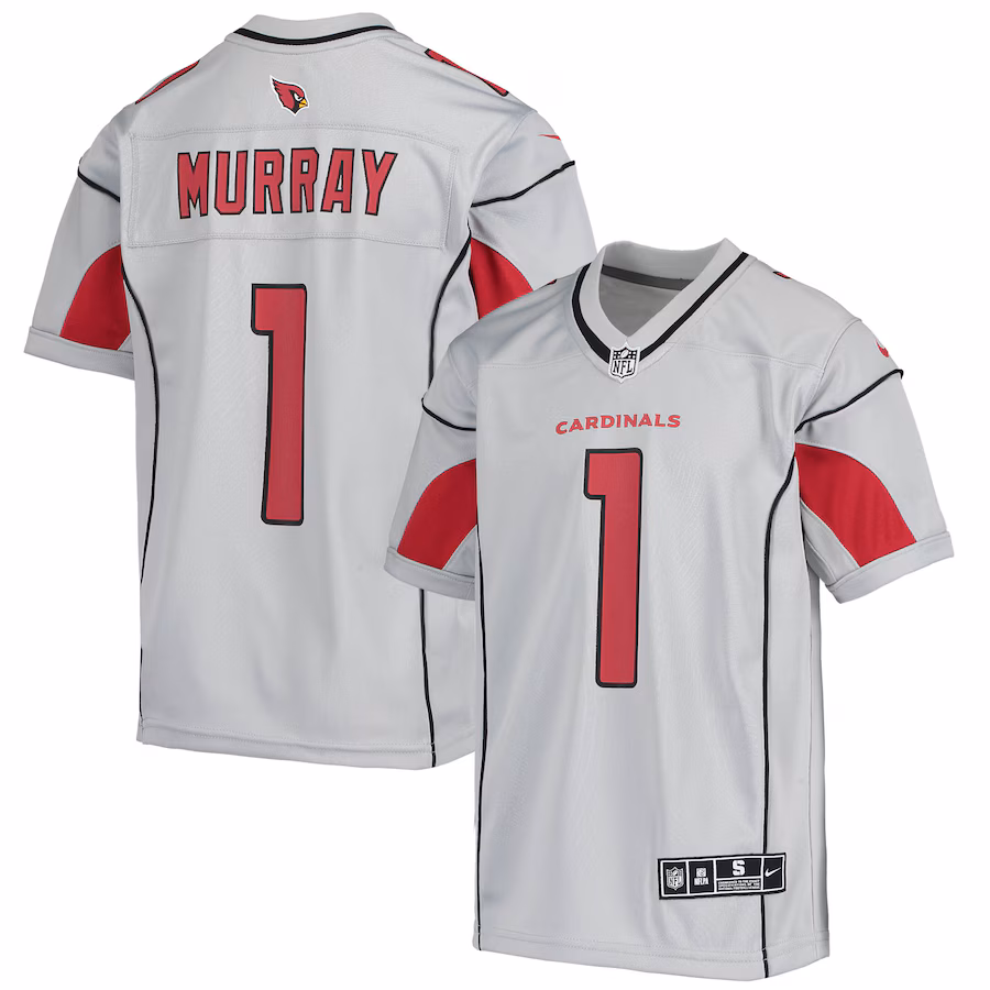 Youth Arizona Cardinals Kyler Murray Nike Silver Inverted Team Game Jersey - ujerseystore