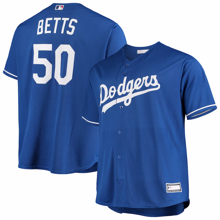 Men's Los Angeles Dodgers Mookie Betts Majestic Royal Big & Tall Replica Player Jersey - ujerseystore