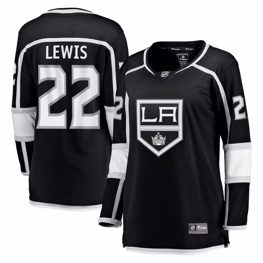 Women's Los Angeles Kings Trevor Lewis Fanatics Black Home Breakaway Player Jersey - ujerseystore