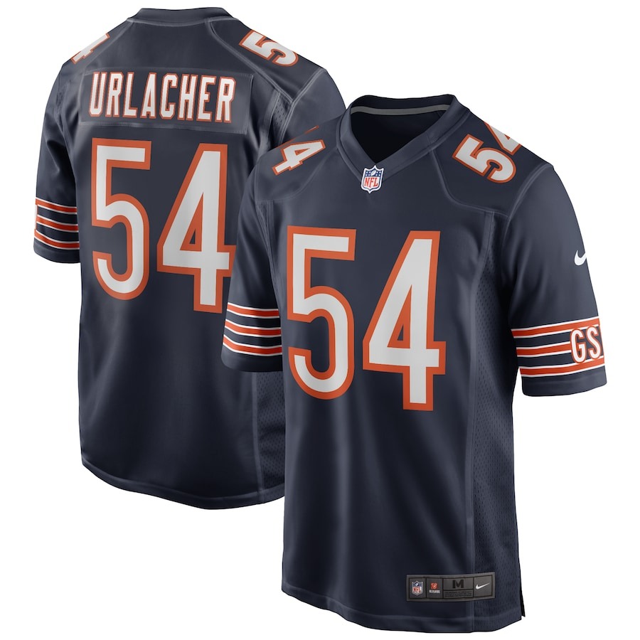 Men's Chicago Bears Brian Urlacher Nike Navy Game Retired Player Jersey - ujerseystore