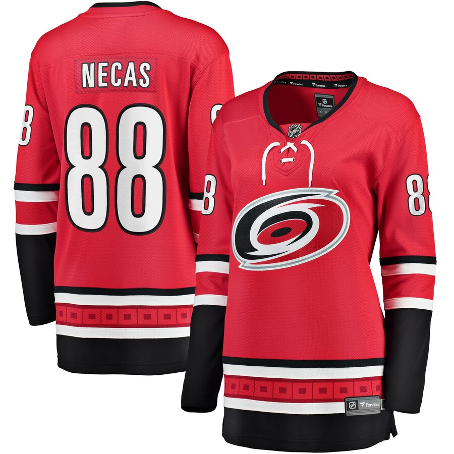 Women's Carolina Hurricanes Martin Necas Fanatics Branded Red Alternate Breakaway Player Jersey - ujerseystore