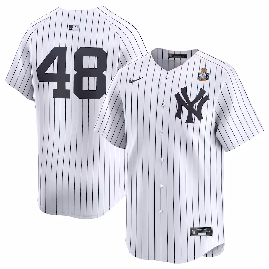 Men's New York Yankees Anthony Rizzo Nike White 2024 World Series Limited Player Jersey - ujerseystore