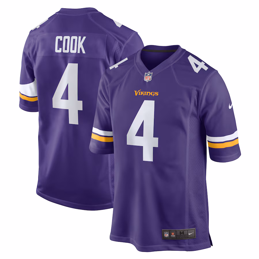 Men's Minnesota Vikings Dalvin Cook Nike Purple Game Jersey - ujerseystore
