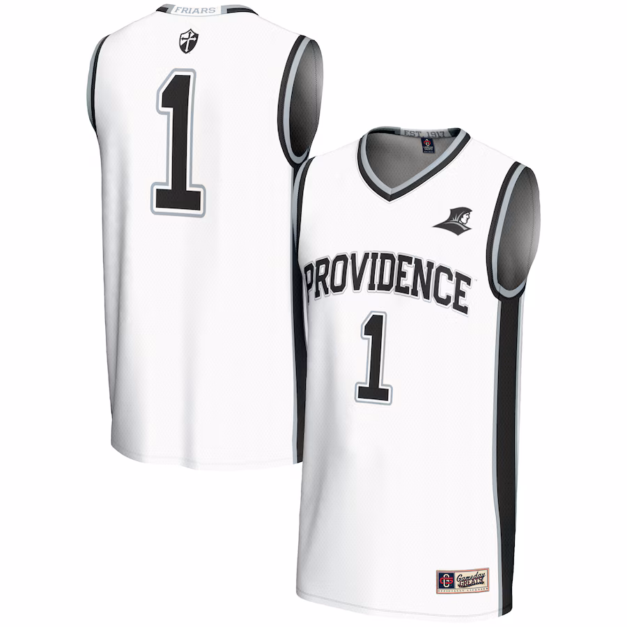 Youth GameDay Greats #1 White Providence Friars Lightweight Basketball Jersey - ujerseystore