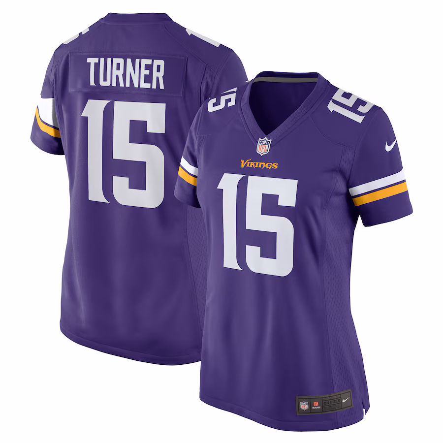 Women's Minnesota Vikings Dallas Turner Nike  Purple Game Jersey - ujerseystore