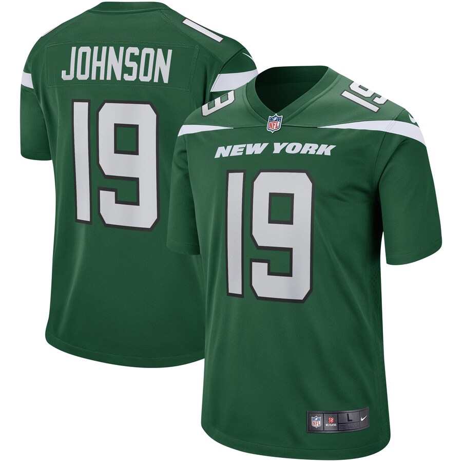 Men's New York Jets Keyshawn Johnson Nike Gotham Green Game Retired Player Jersey - ujerseystore