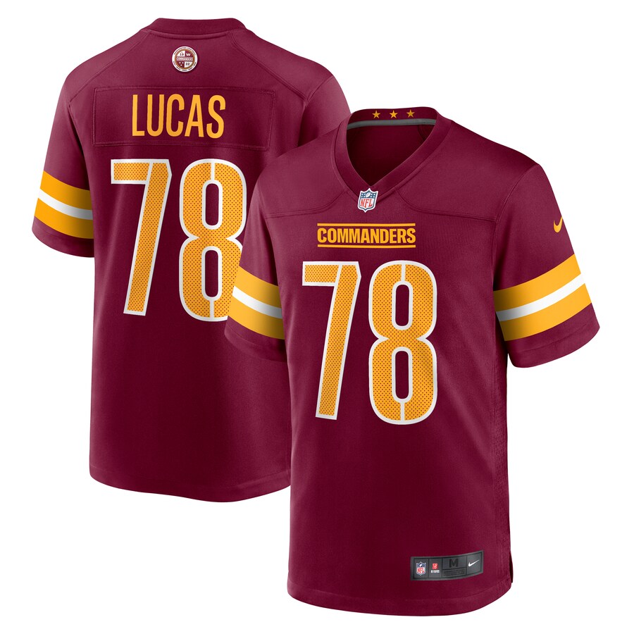 Men's Washington Commanders Cornelius Lucas Nike  Burgundy  Game Jersey - ujerseystore