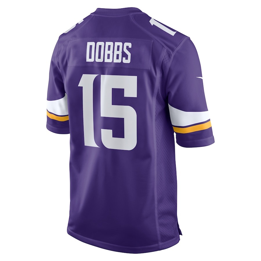 Men's Minnesota Vikings Joshua Dobbs Nike  Purple  Game Jersey - ujerseystore