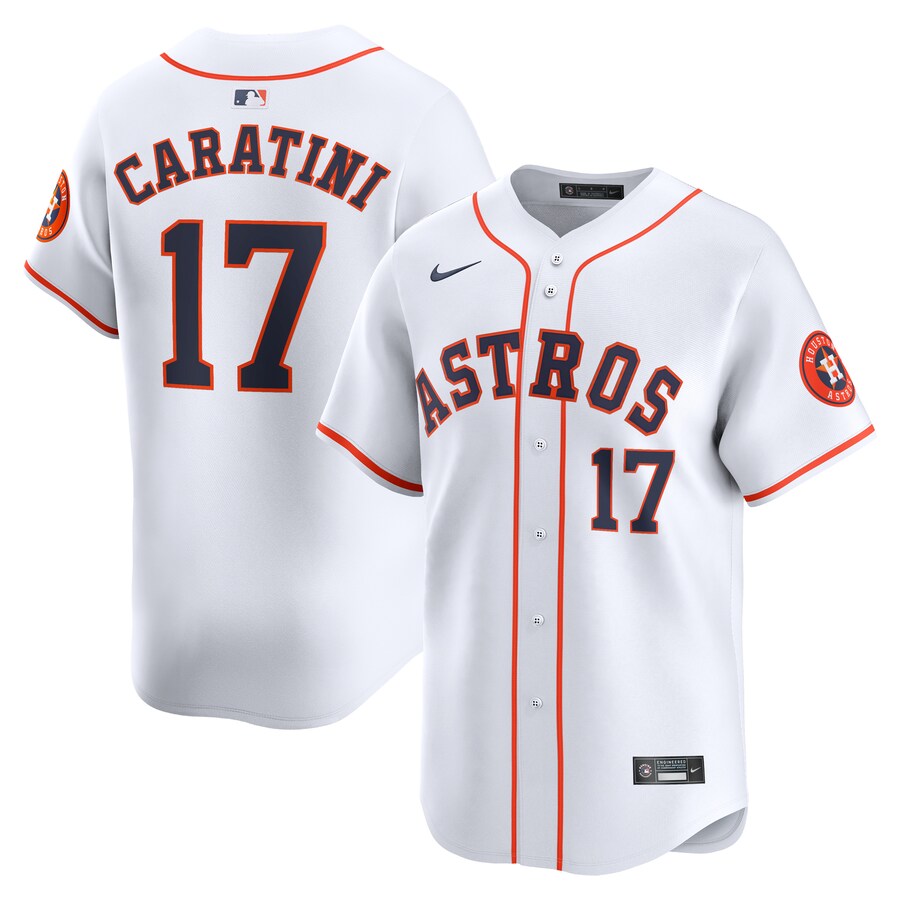 Men's Houston Astros Victor Caratini Nike White Home Limited Player Jersey - ujerseystore