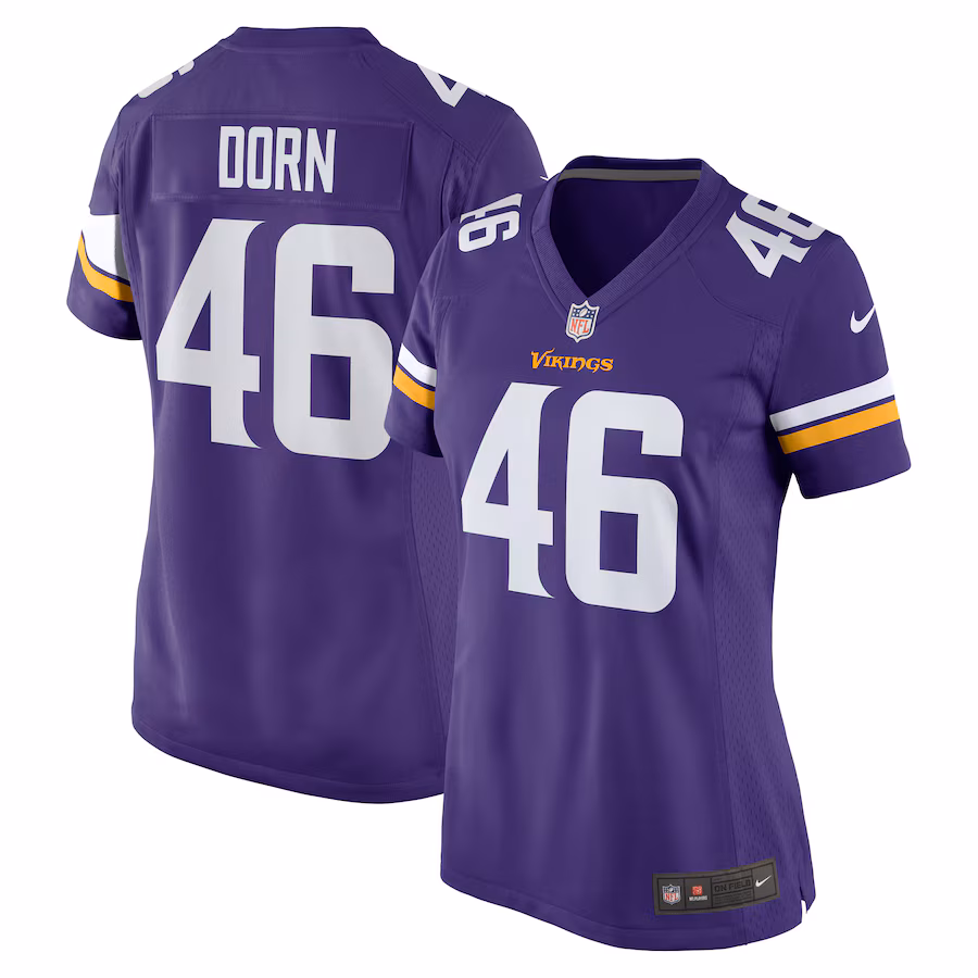 Women's Minnesota Vikings Myles Dorn Nike Purple Game Jersey - ujerseystore