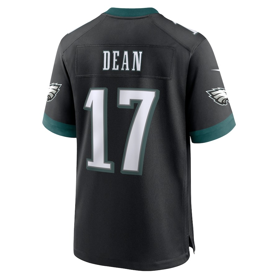 Men's Philadelphia Eagles Nakobe Dean Nike Black Alternate Game Jersey - ujerseystore
