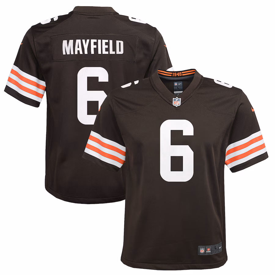 Youth Cleveland Browns Baker Mayfield Nike Brown Game Player Jersey - ujerseystore