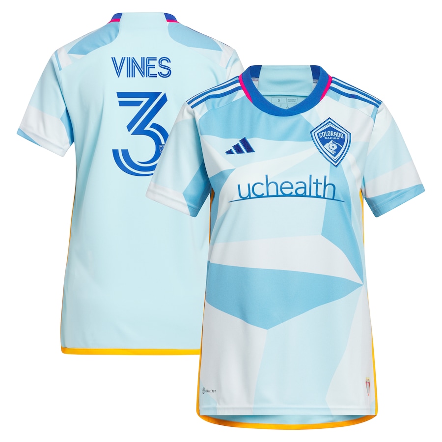 Women's Colorado Rapids Sam Vines adidas Light Blue 2024 New Day Kit Replica Player Jersey - ujerseystore