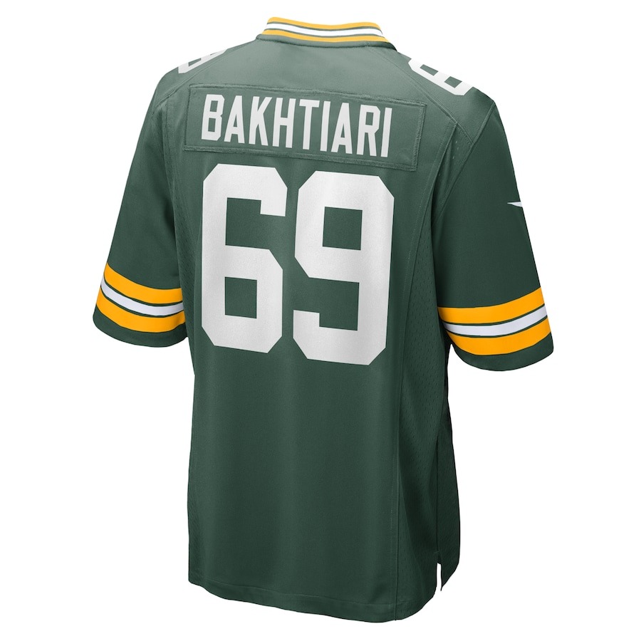 Men's Green Bay Packers David Bakhtiari Nike Green Game Team Jersey - ujerseystore