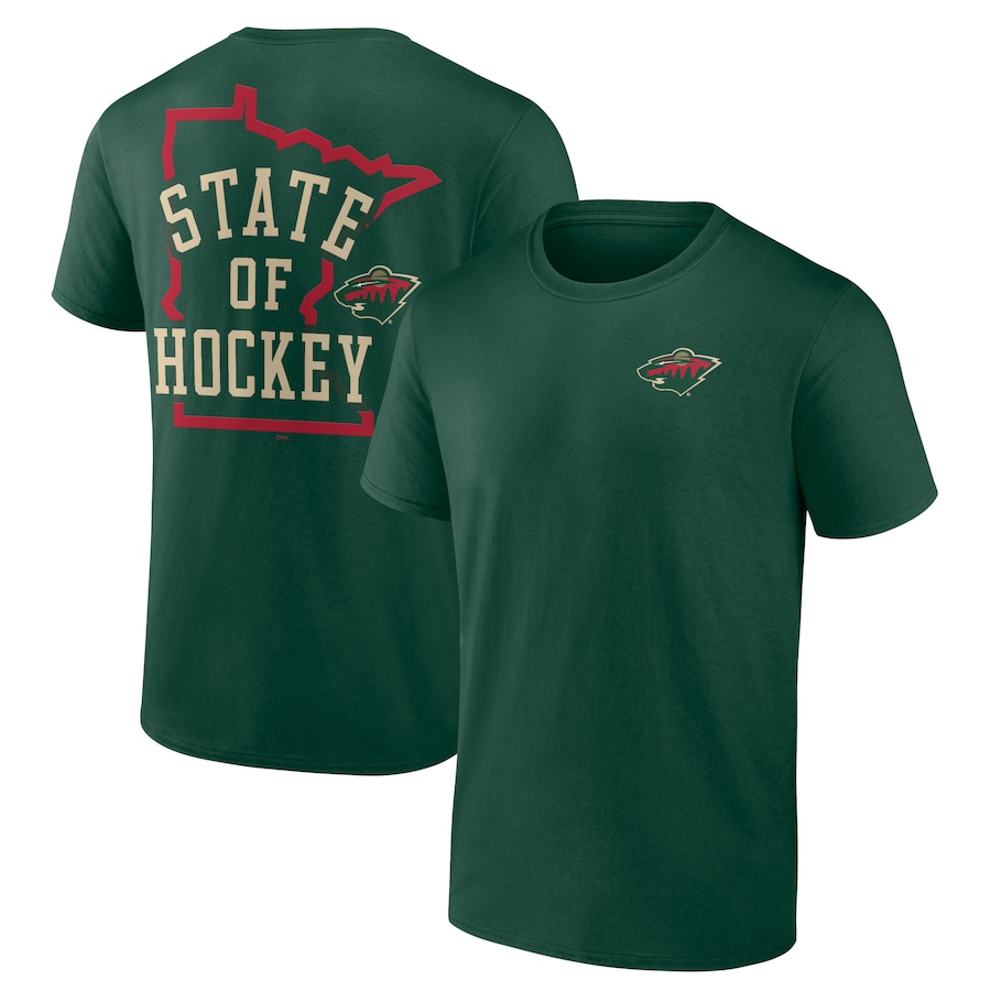 Men's Minnesota Wild Green Territorial T-Shirt - ujerseystore