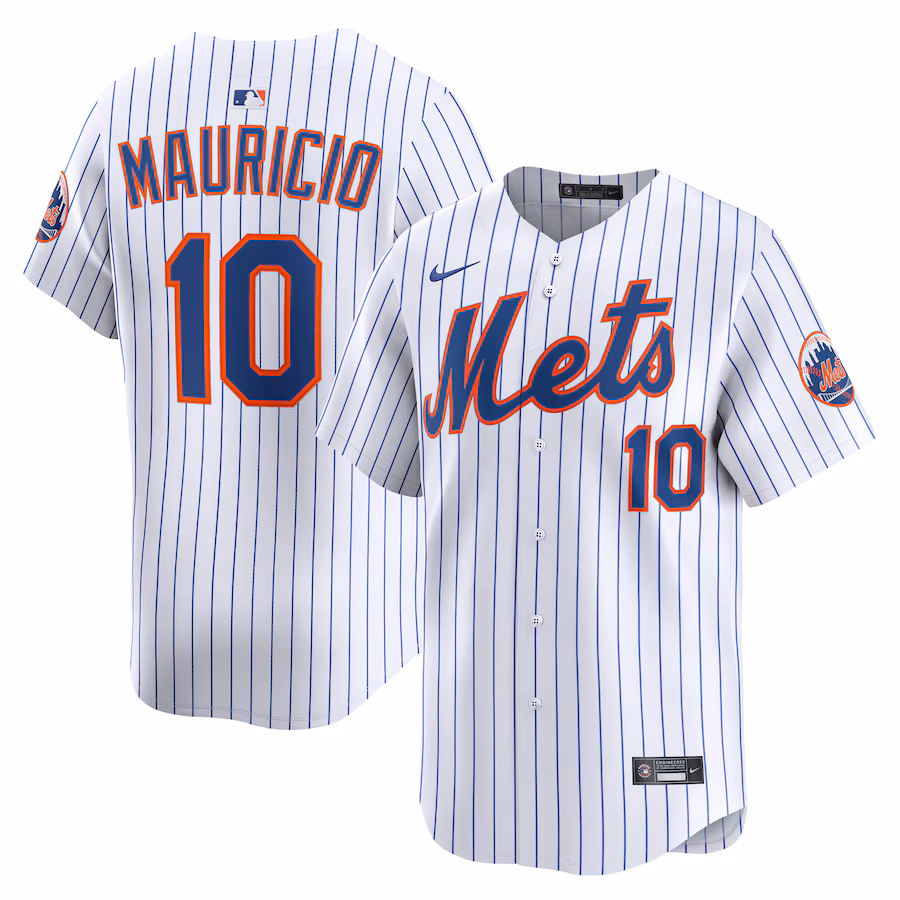 Men's New York Mets Ronny Mauricio Nike White Alternate Limited Player Jersey - ujerseystore